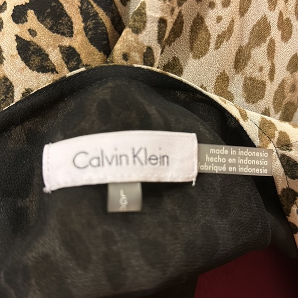 🐆Calvin Klein🐆 Leopard, long sleeve tunic - Picture 7 of 12